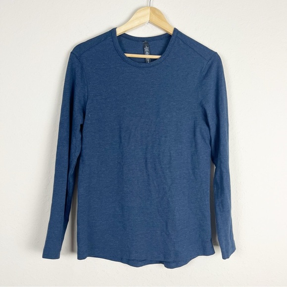 lululemon athletica Tops - Lululemon Blue Long Sleeve Shirt Mens Size Small
